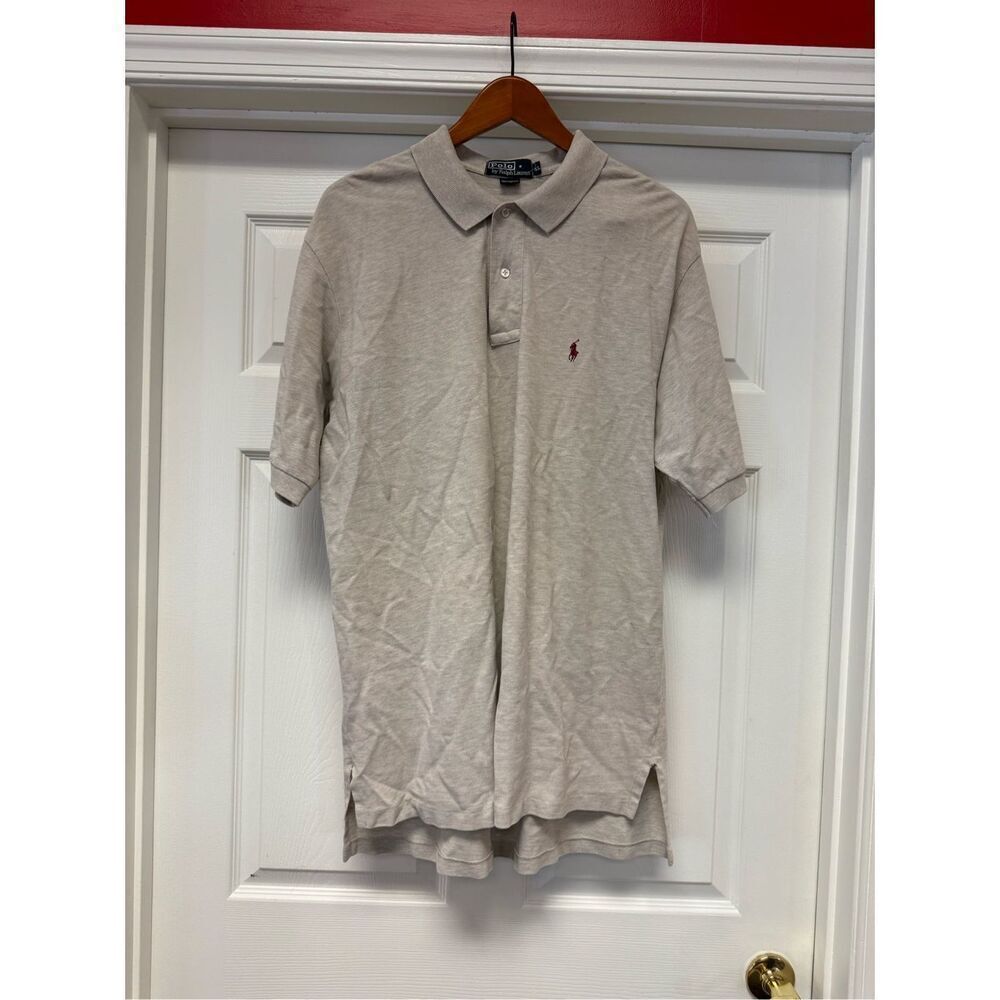 Polo by Ralph Lauren Tan Polo Shirt sz XL EUC